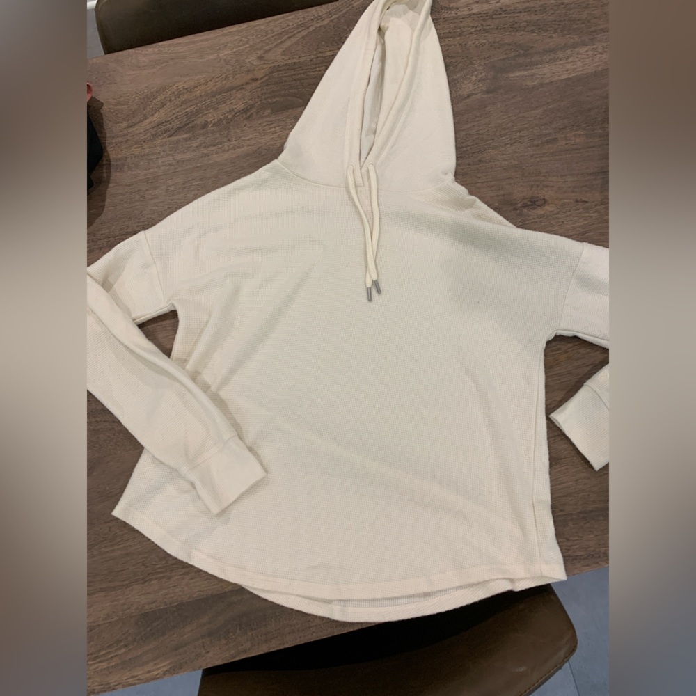 Victoria Secret White Waffle Hoodie